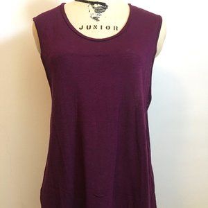 TODD SNYDER Women's TUNIC/TANK - WINE - X-Small